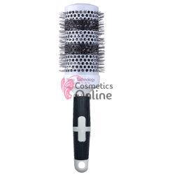 Perie de coafat din Ceramica Alb cu Negru (53) Profesionala PGR008EE